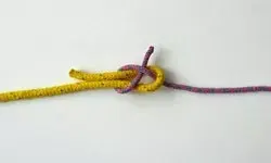 双帆索接绳结——步骤4